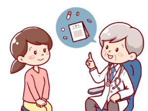 薬を処方するお医者さん