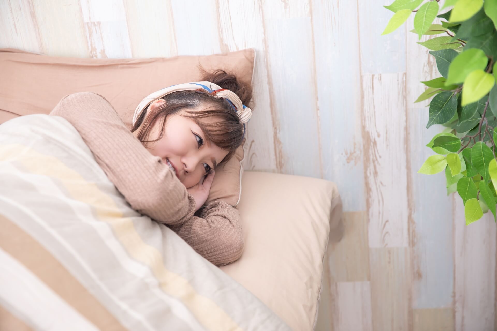 不眠の女性